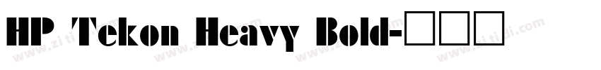 HP Tekon Heavy Bold字体转换